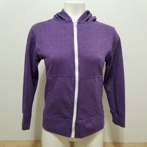 Counter Intelligence hoodie Medium 10/12 full zip up contrast zipper pockets